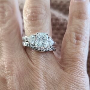 QVC Silver Women's Ring Set